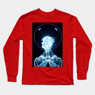 Artificial intelligence with human face Long Sleeve T-Shirt